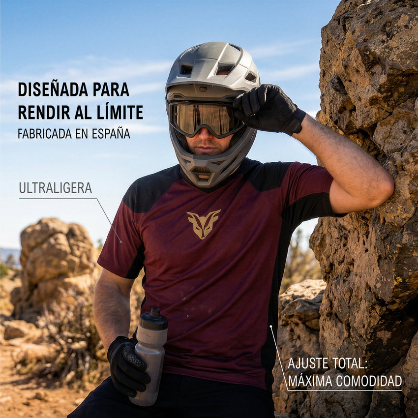 Camiseta Minimal Granate