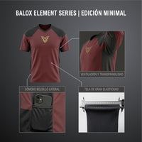 Camiseta Minimal Granate